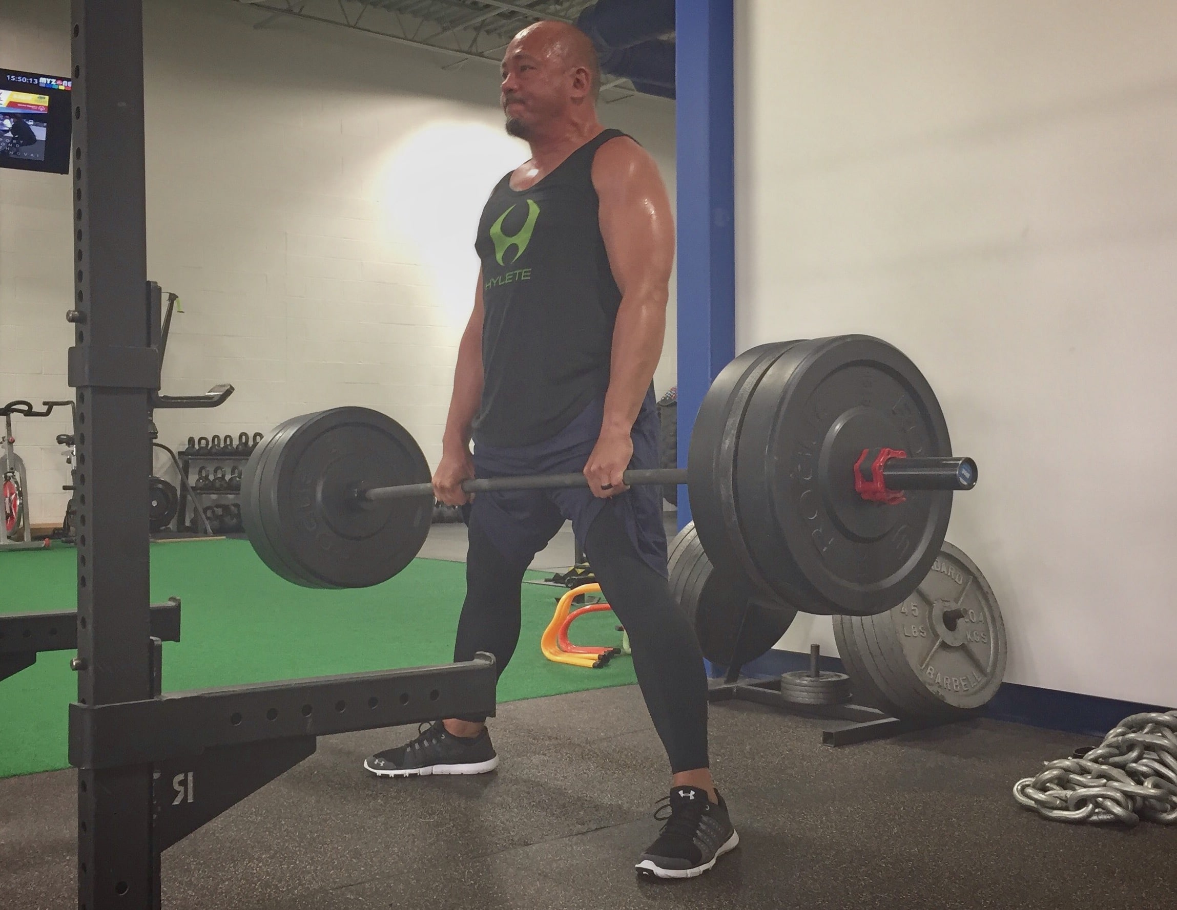 rob deadlifting at bsp nova located at 21620 ridgetop circle in sterling, va while training with a full-body routine