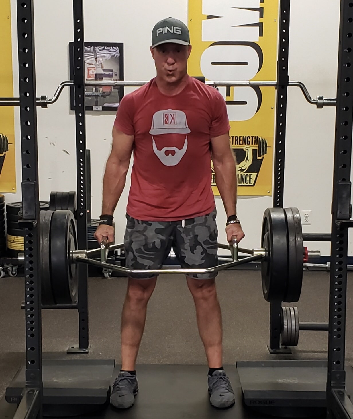 Dave Hudgens deadlifting at BSP NOVA in Sterling, Virginia