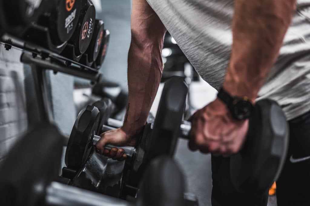 a man exercising with lower back pain