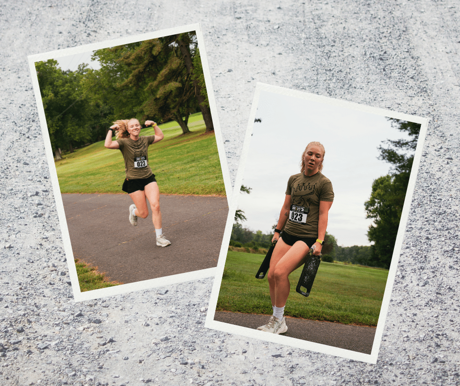 Hannah Pantaleo running and farmers carrying at the RCR | 313