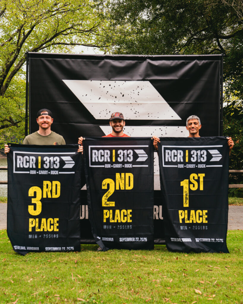 Men under 200lbs podium at RCR | 313